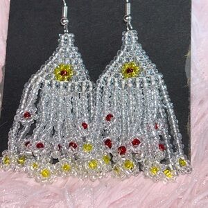 Elegant Beaded Dangle Earrings